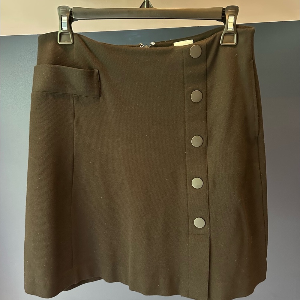 Cabi Black Button Skirt